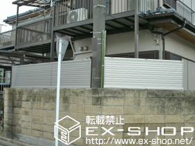 のフェンス・柵 レスティナフェンス7型 自由柱 施工例