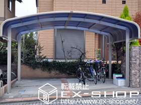 のカーポート レイナキャップツインポートグラン 積雪〜20cm対応 施工例