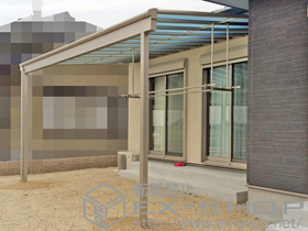 のテラス屋根 ヴェクターテラス F型 テラスタイプ 単体 積雪〜20cm対応 施工例