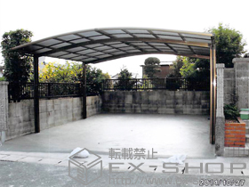 のカーポート カーブポートシグマIII ワイド 積雪〜20cm対応 施工例