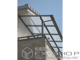 のバルコニー・ベランダ屋根 ライザーテラスII F型 屋根タイプ 連棟 積雪〜20cm対応 施工例