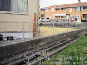 のフェンス・柵 メッシュフェンス M0 間仕切りタイプ 施工例