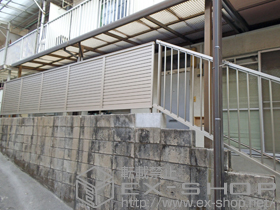 のフェンス・柵 プレスタフェンス5型 フリーポールタイプ 施工例