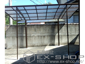 のカーポート レイナポートグラン　積雪〜20cm対応＋着脱式サポート 標準・ハイルーフ兼用(2本入り) 施工例