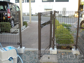 の門扉 ハイグリッド門扉N1型 片開き　柱使用 施工例