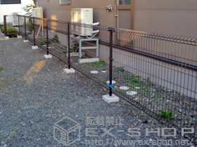 のフェンス・柵 ハイグリッドフェンスN1型 間仕切りタイプ 施工例