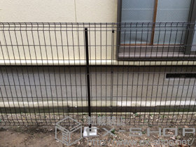 のフェンス・柵 イーネットフェンス 2F型 自由柱施工 施工例
