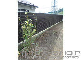 のフェンス・柵 ライシスフェンス13型 フリーポールタイプ 施工例