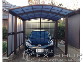 のカーポート レイナワンポートグラン　積雪〜20cm対応＋サイドパネル 施工例