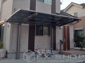 のカーポート カーブポートシグマIII 積雪〜20cm対応＋着脱式サポート 1本入り 施工例