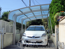 のカーポート レイナキャップポートグラン50　積雪〜50cm対応＋着脱式サポート 標準柱用 （3本入り） 施工例