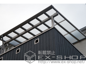 のバルコニー・ベランダ屋根 パワーアルファ F型 屋根タイプ 単体 積雪〜30cm対応 施工例