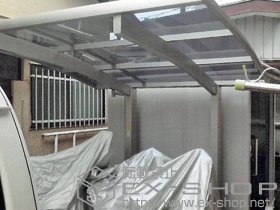 のサイクルポート・駐輪場 プレシオスポート ミニ 積雪〜20cm対応 施工例