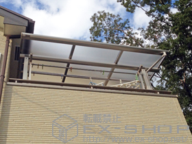 のバルコニー・ベランダ屋根 ヴェクターテラス F型 屋根タイプ 単体 積雪〜20cm対応 施工例