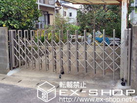 のカーゲート レイオス1型 ノンレール 片開き 30S 施工例