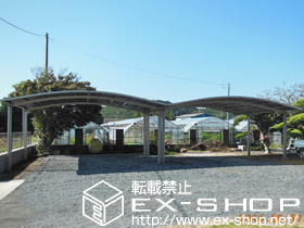 のカーポート カーブポートシグマIII ワイド 積雪〜20cm対応 施工例