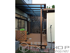 のテラス屋根 ヴェクターテラス F型 テラスタイプ 単体 積雪〜20cm対応 施工例