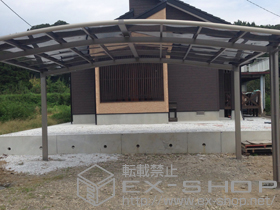 のカーポート カーブポートシグマIII ワイド 積雪〜20cm対応 施工例