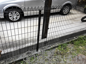 のフェンス・柵 メッシュフェンスG10R フリー支柱タイプ 施工例