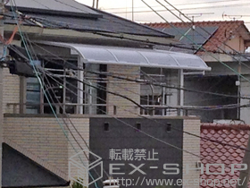 のバルコニー・ベランダ屋根 ライザーテラスII R型 屋根タイプ 単体 積雪〜20cm対応 施工例