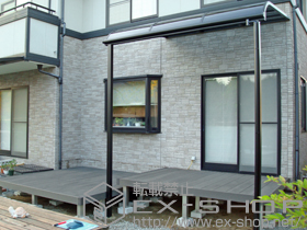 のテラス屋根 ライザーテラスII R型 テラスタイプ 単体 積雪〜20cm対応 施工例