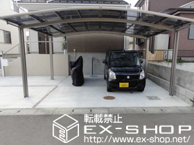 のカーポート カーブポートシグマIII ワイド 積雪〜20cm対応 施工例