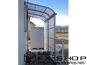 のストックヤード サンクストックヤード R型 積雪50cm対応 波板タイプ スクリーン仕様 施工例