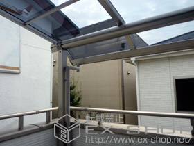 のバルコニー・ベランダ屋根 プレシオステラス R型 屋根タイプ 単体 積雪〜20cm対応 施工例