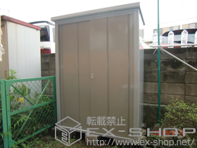 の物置・屋外倉庫 ロータス LS-1307 一般型(LS-1307)+棚板 施工例