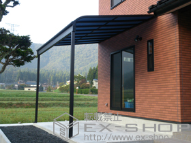 のテラス屋根 ヴェクターテラス R型 積雪50cm対応 テラスタイプ 単体 積雪〜50cm対応 施工例