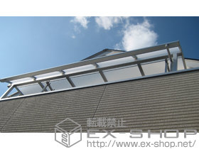 のバルコニー・ベランダ屋根 ライザーテラスII R型 屋根タイプ 単体 積雪〜20cm対応 施工例