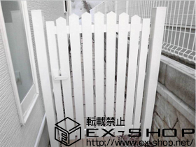 の門扉 レスティン門扉 13型 片開き　門柱使用 施工例