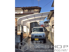 のカーポート プレシオスポート アルファ 積雪〜20cm対応＋着脱式サポート（2本入り） 施工例