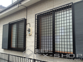 の面格子・窓格子 アルミ面格子 井桁格子 施工例