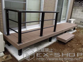 YKKAP�̃E�b�h�f�b�L ���E�b�h�f�b�L 200�{�Ɨ��� ���E�b�h�X�e�b�v 2�^�{�V���v�����_���f�b�L�t�F���X 2�^�i���i�q2�{�^�C�v�j �{�H��