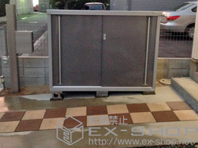 の物置・屋外倉庫 シンプリー 一般型（MJN-177CP PG） 施工例