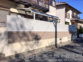 のフェンス・柵 ライシスフェンス5型 フリーポールタイプ 施工例