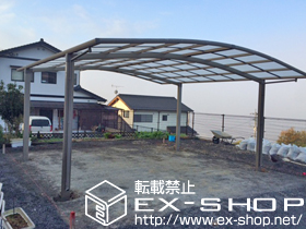 のカーポート カーブポートシグマIII ワイド 積雪〜20cm対応 施工例