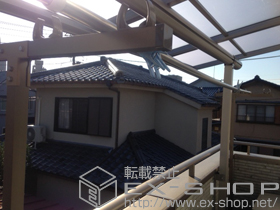 のバルコニー・ベランダ屋根 プレシオステラス F型 屋根タイプ 単体 積雪〜20cm対応 施工例