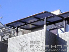 のバルコニー・ベランダ屋根 ヴェクターテラス F型 屋根タイプ 単体 積雪〜20cm対応 施工例
