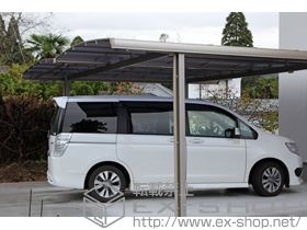 のカーポート キューブポートL ワイド 積雪〜20cm対応 施工例