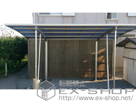 のカーポート プレシオスポート 積雪〜20cm対応＋着脱式補助柱　2本入り＋屋根ふき材補強部品(7個入り) 施工例