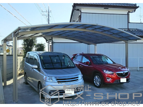 のカーポート カーブポートシグマIII ワイド 積雪〜20cm対応 施工例