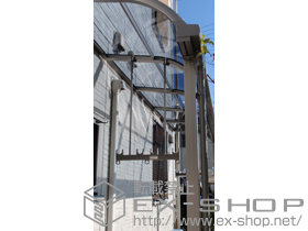 のテラス屋根 ライザーテラスII R型 テラスタイプ 単体 積雪〜20cm対応 施工例