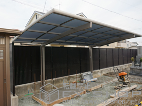 のカーポート カーブポートシグマIII 積雪〜20cm対応 施工例