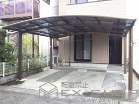 のカーポート カーブポートシグマIII ワイド 積雪〜20cm対応 施工例