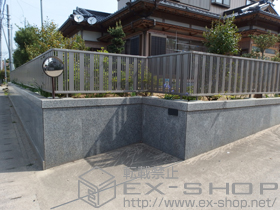 のフェンス・柵 ハイミレーヌR5型フェンス フリーポールタイプ 施工例