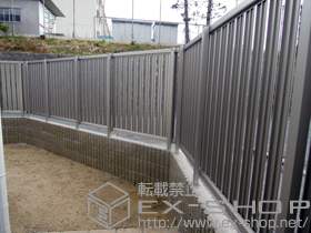 のフェンス・柵 エクスラインフェンス22型 自由柱 施工例