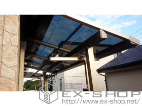 のバルコニー・ベランダ屋根 ライザーテラスII F型 屋根タイプ 単体 積雪〜20cm対応 施工例