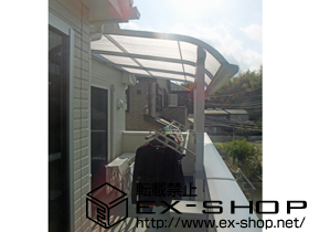 のバルコニー・ベランダ屋根 ライザーテラスII R型 屋根タイプ 単体 積雪〜20cm対応 施工例